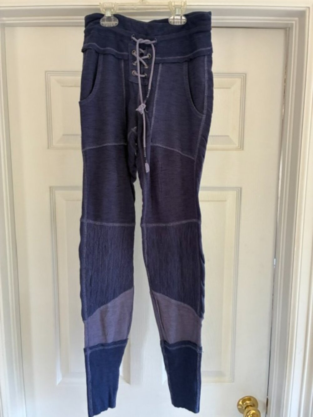 Free People purple joggers, women's size small.